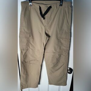 Eddie Bauer Baggy Belted Convertible Cargo Pants Men’s Large x 30 Nylon Hiking